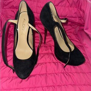 ALDO Black Suede Heels